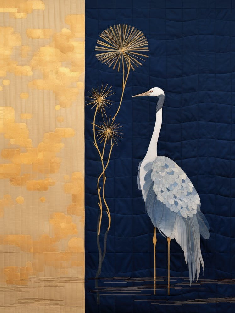 Crane And Dandelion