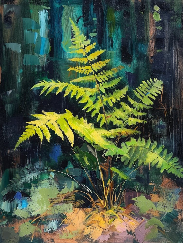 Boston Fern Painting 1