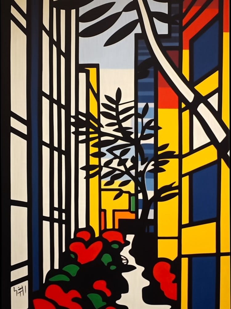 Painting Of Tokyo In The Style Of Pop Art 1