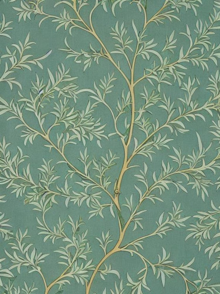 Western Larch tree Vintage Botanical