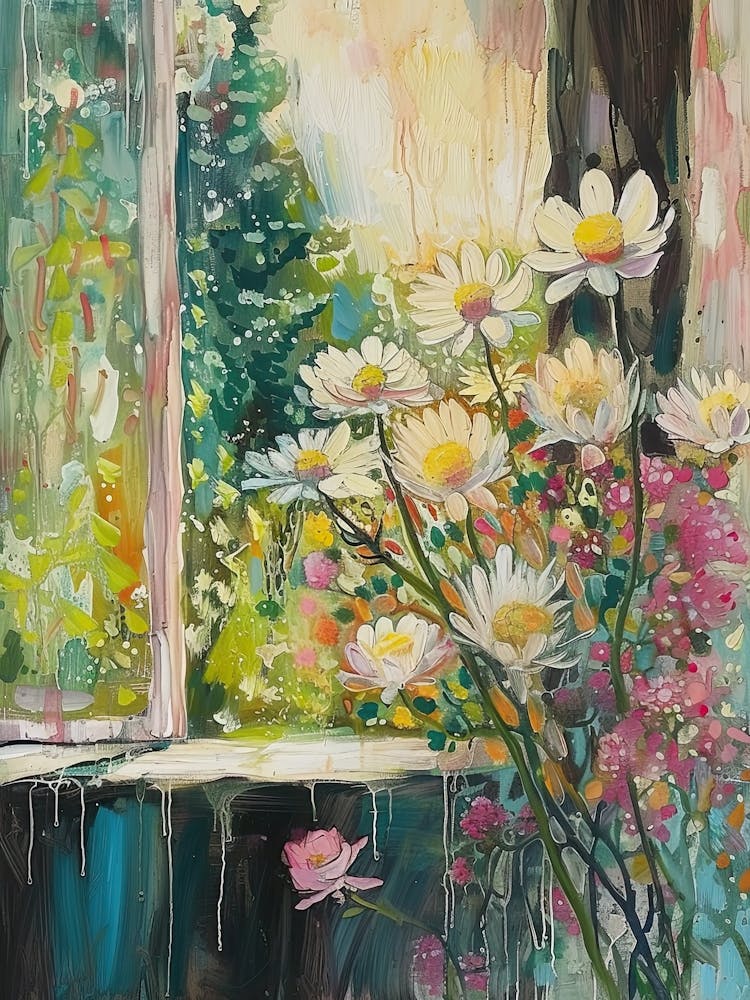 Protea Flowers On A Cottage Window 3