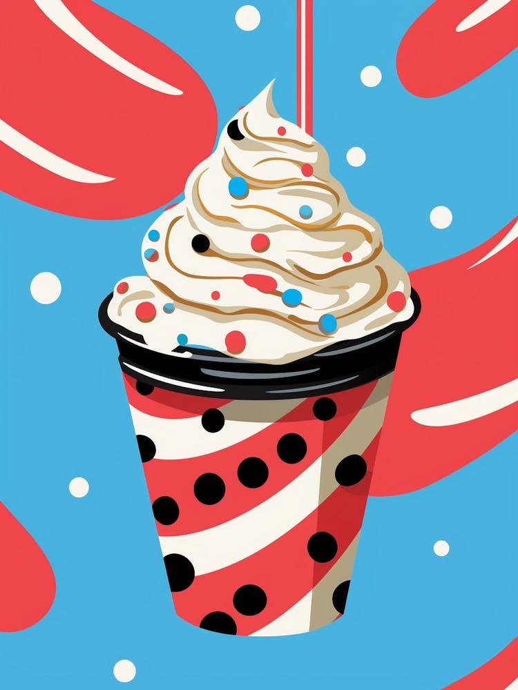 Pop Art Sundae à la Crème Glacée À Pois 4