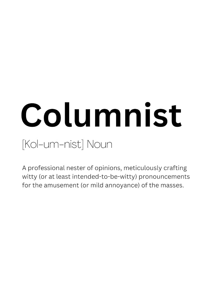 Columnist Definition Bedeutung