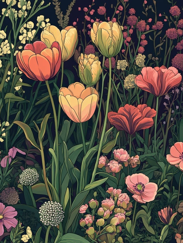 Wild Flowers In The Garden