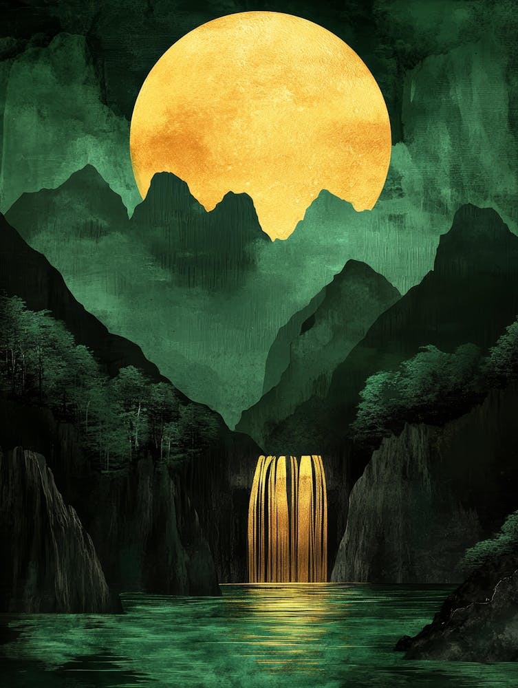 Wasserfall in den Bergen 1