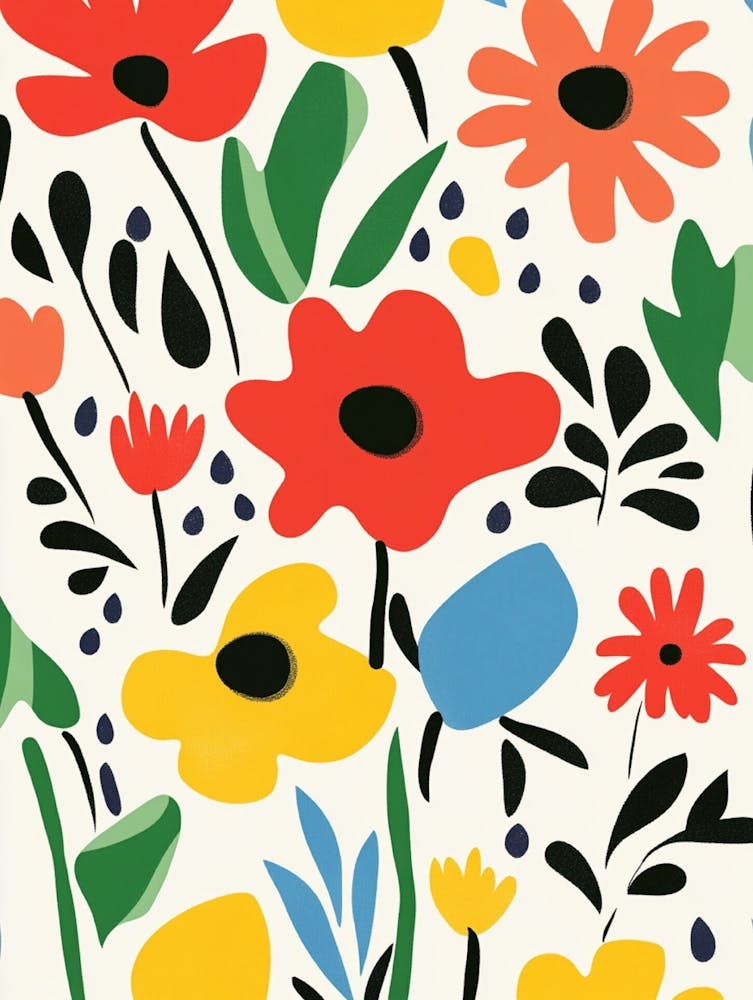 Flowers On A White Background 3