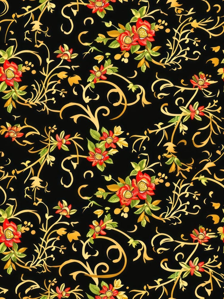 Floral Charm London Fabrics Floral Pattern 4