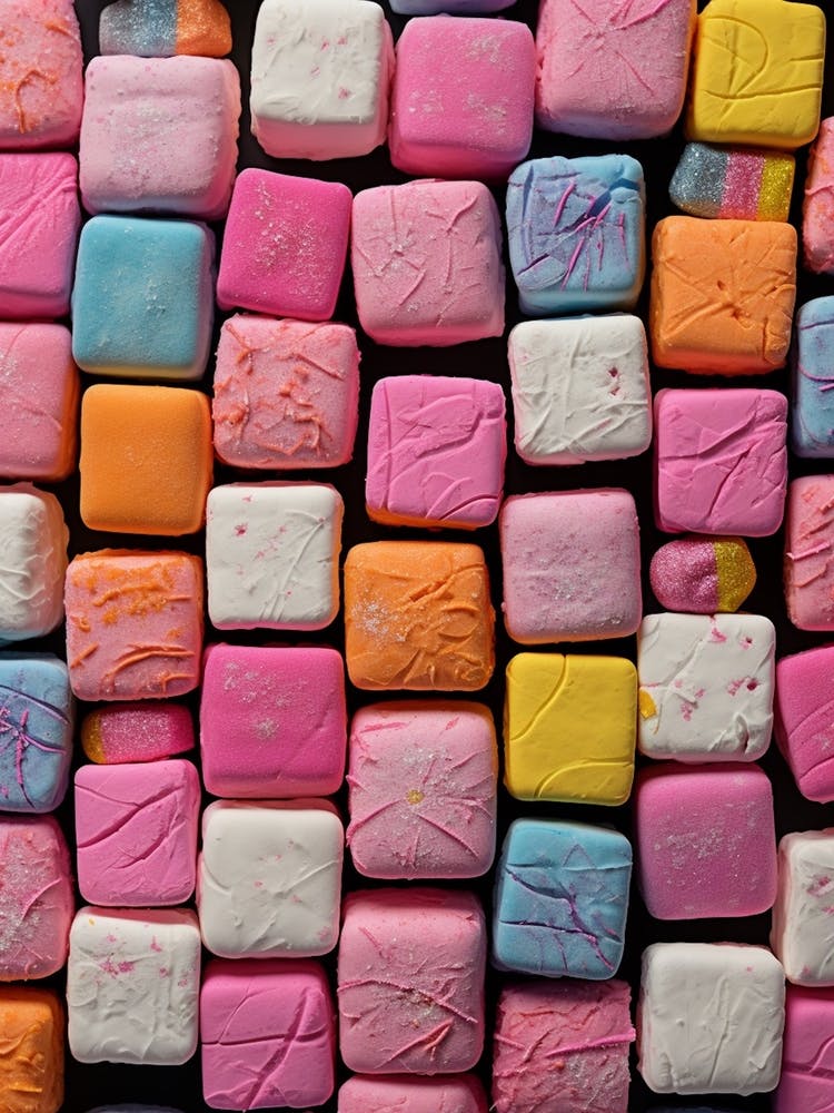 Pink Sweet Treats Pattern Photographic Style