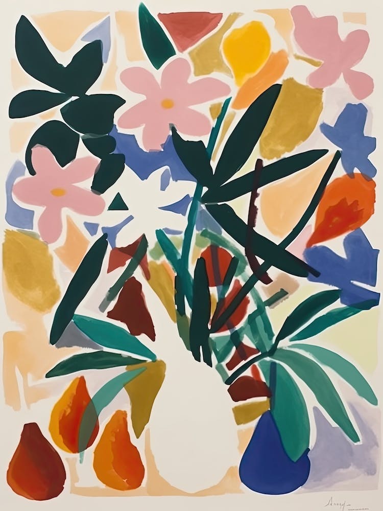 Lilien Blumenillustration 1
