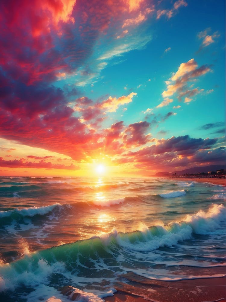 Sunset On The Beach 1