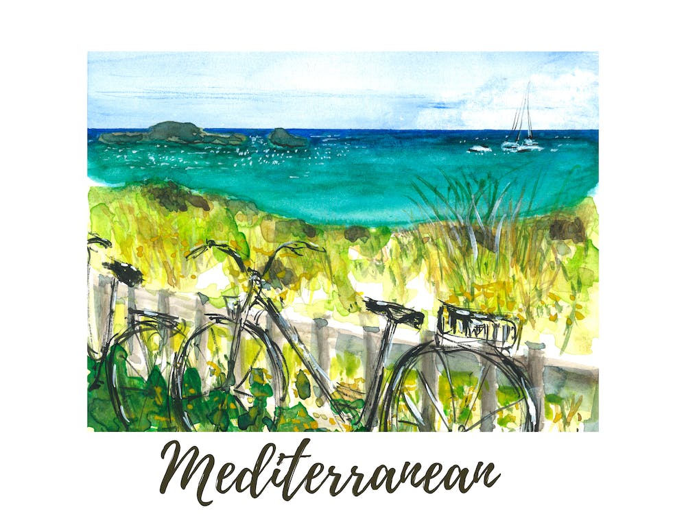 Bike Mediterranean Landscape