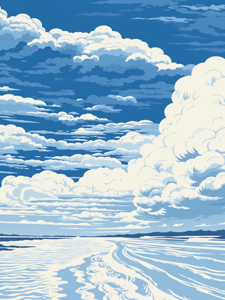 A Screen Print Of Cable Beach Australia 2