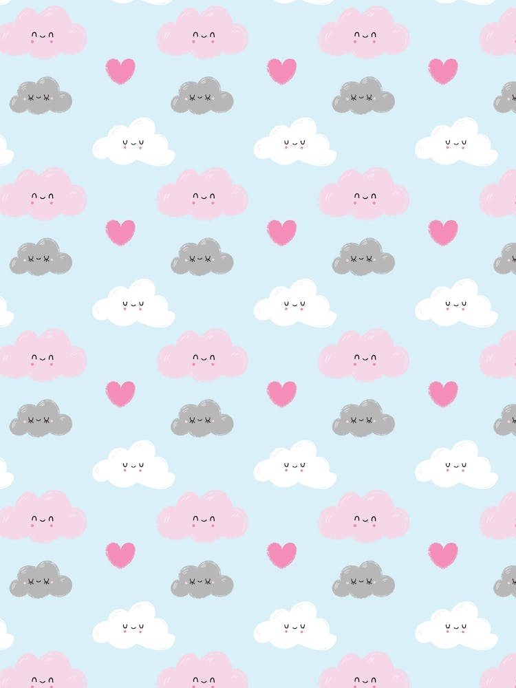 Happy Clouds Pattern