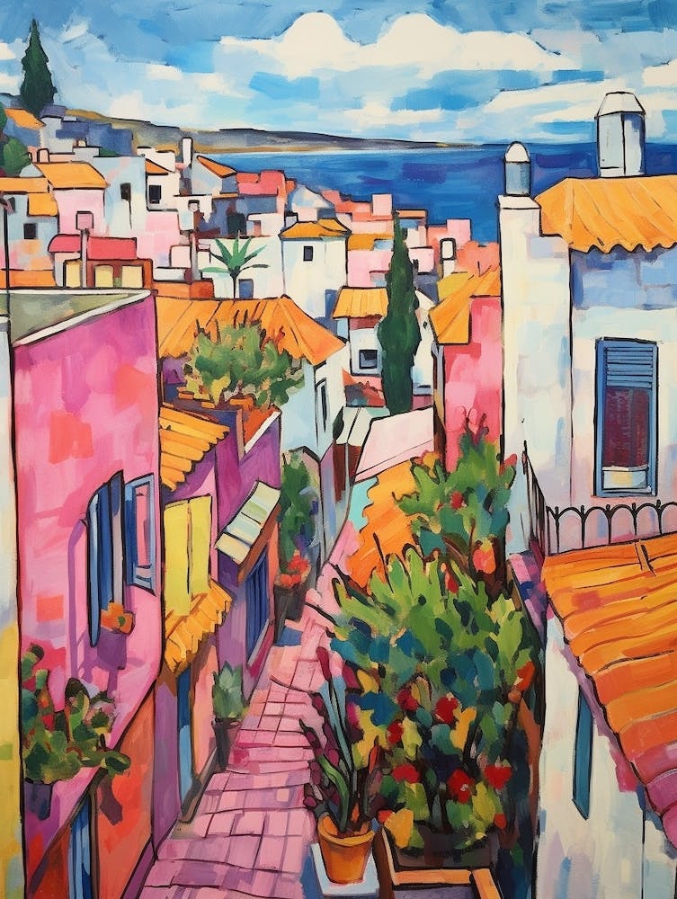 Tangier Morocco 6 Fauvistisches Gemälde