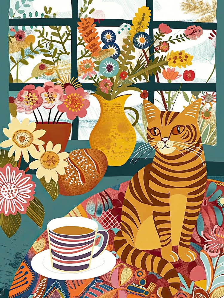 L'Heure Du Thé Avec Un Chat Bengal 1