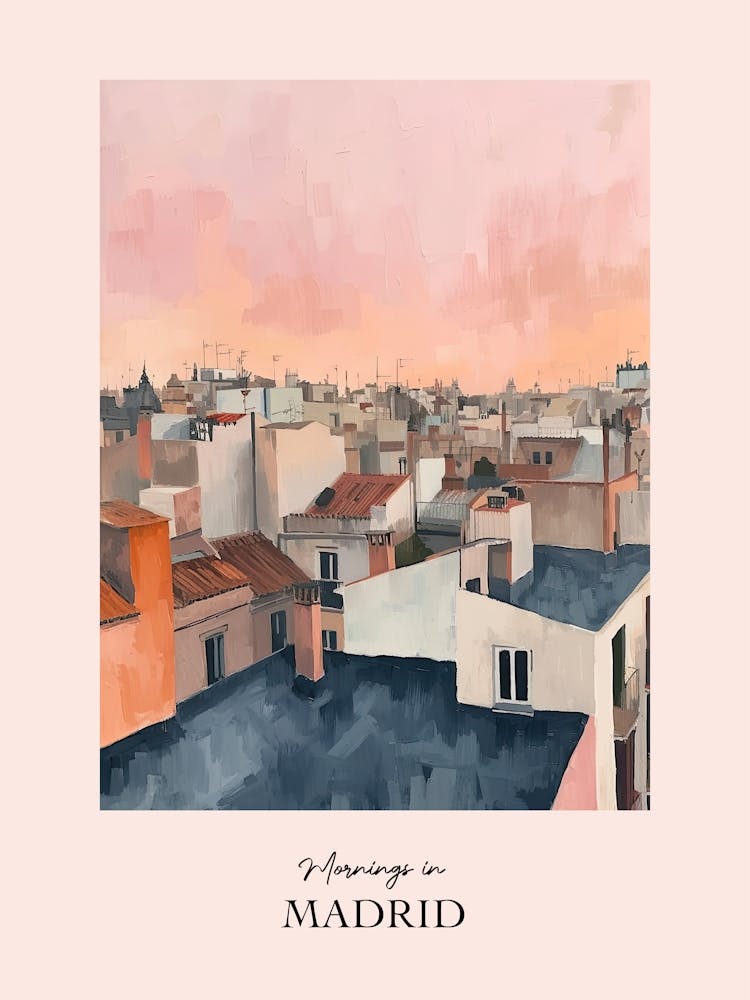 Mornings In Madrid Rooftops Morning Skyline 4