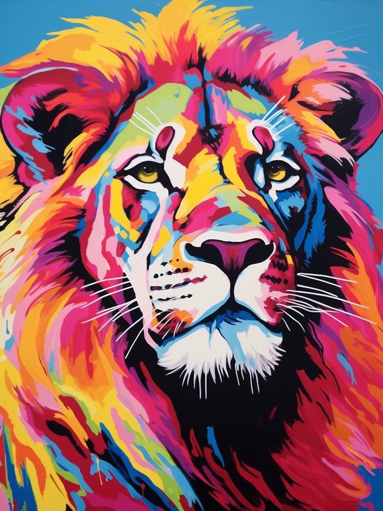 Lion Pop Art 1