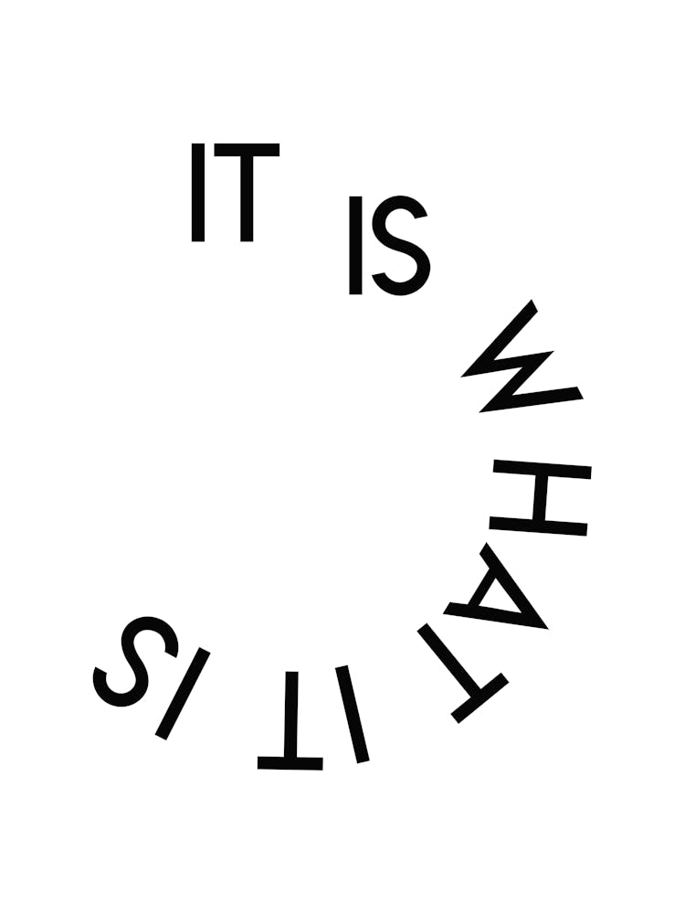 It Is What It Is