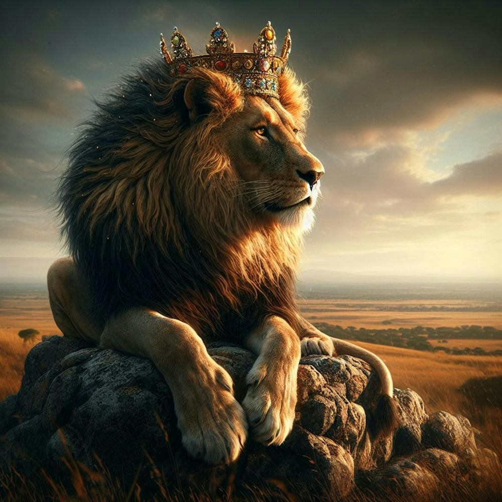 Lion King On Rock