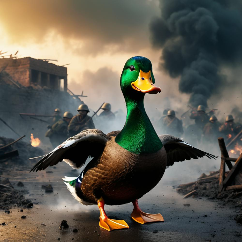 Duck In Battle