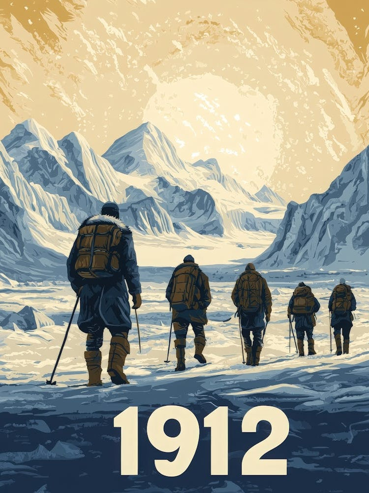Aihrgdesign A Vintage Adventure Poster Of A 1912 Polar Expedi 952da729 0f81 4f98 A44f A06949426215 0