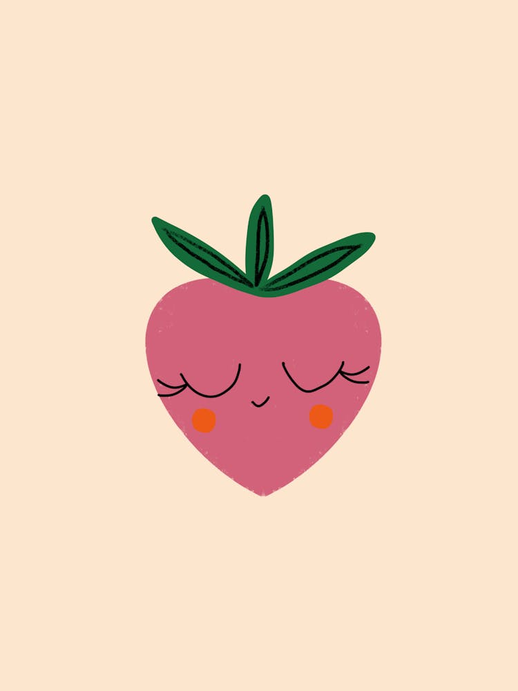 Smiley Strawberry Face