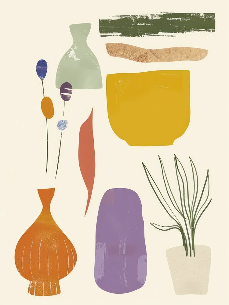 Cute Objects Abstract Illustration 3