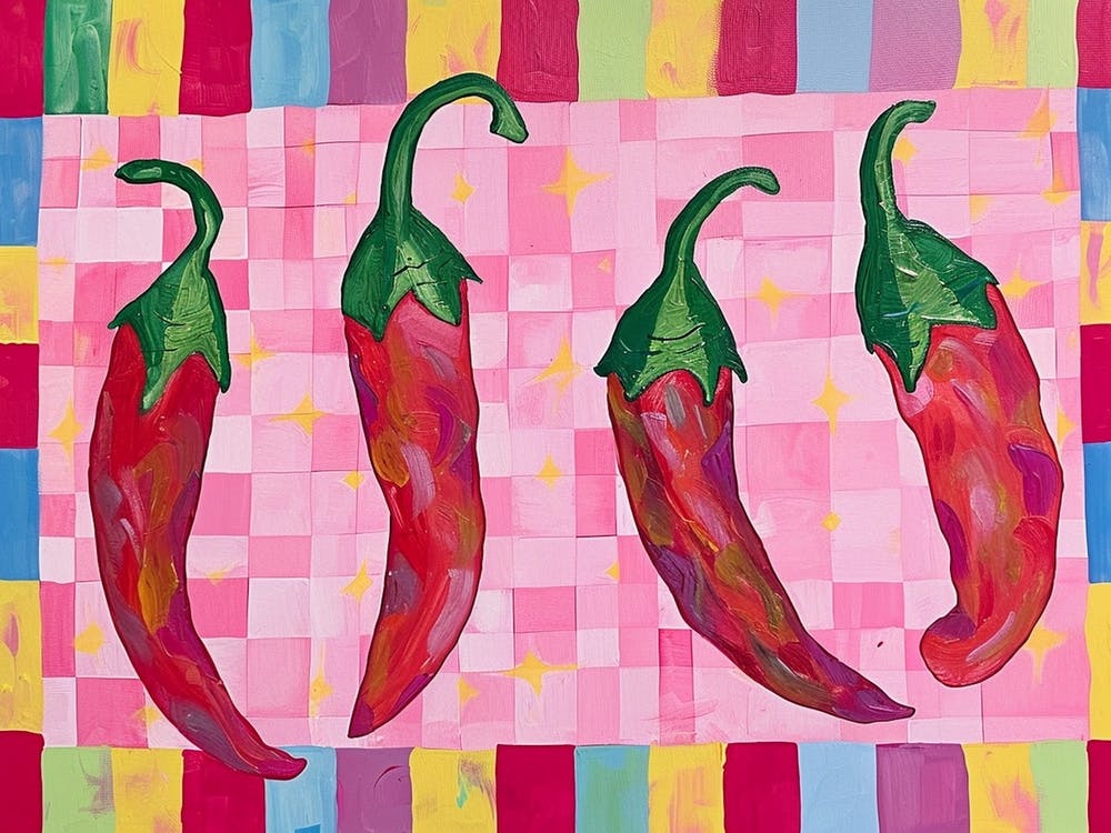 Chillis Pink Checkerboard 3