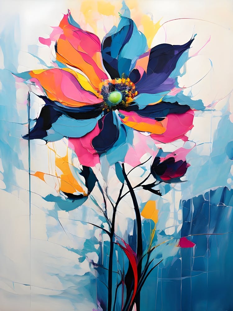 Abstract Flower Painting 24