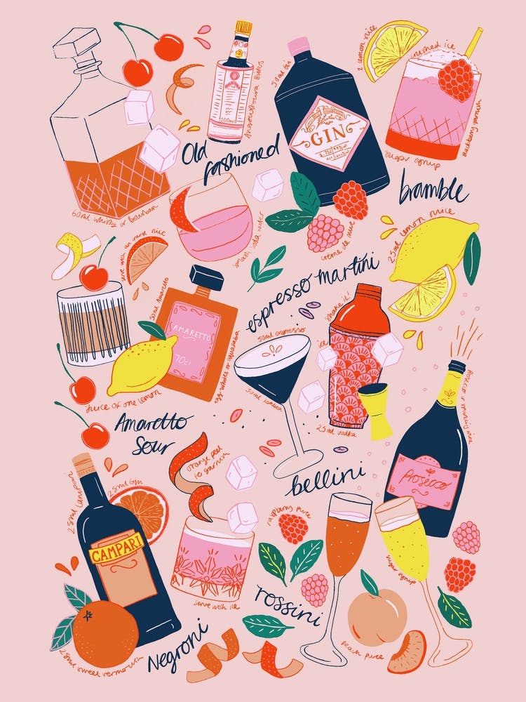Pink Cocktails