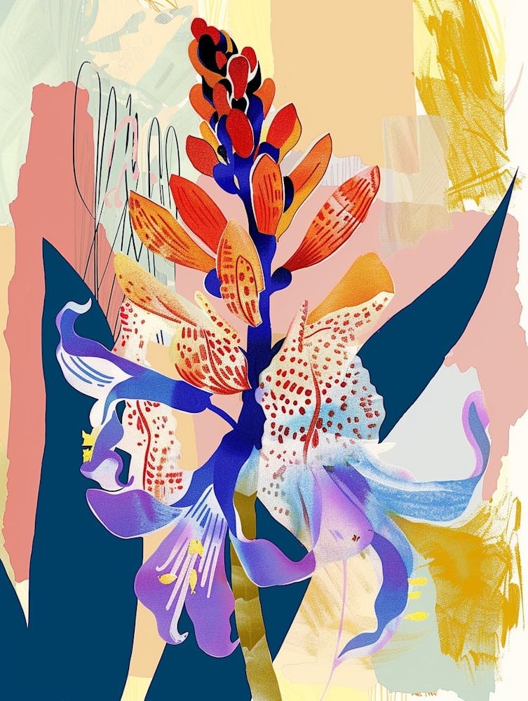 Colourful Flower Illustration Hyacinth 1