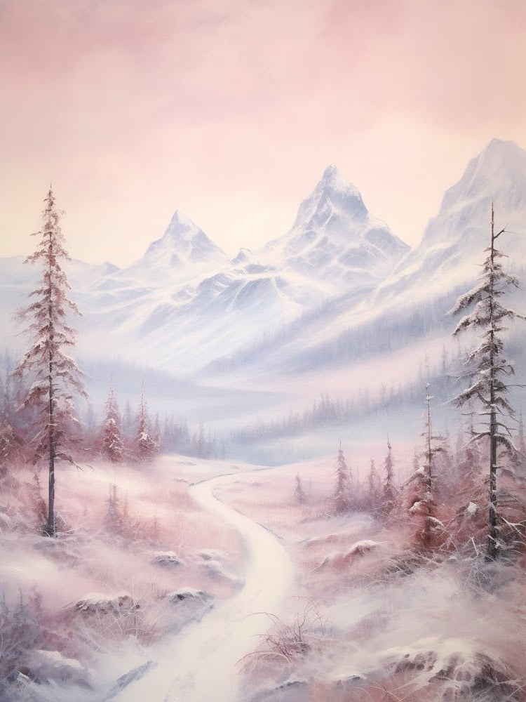 Dreamy Winter Painting Vanoise National Park France 2