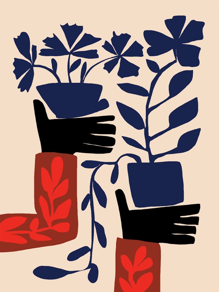 Two Hands Holding Plants