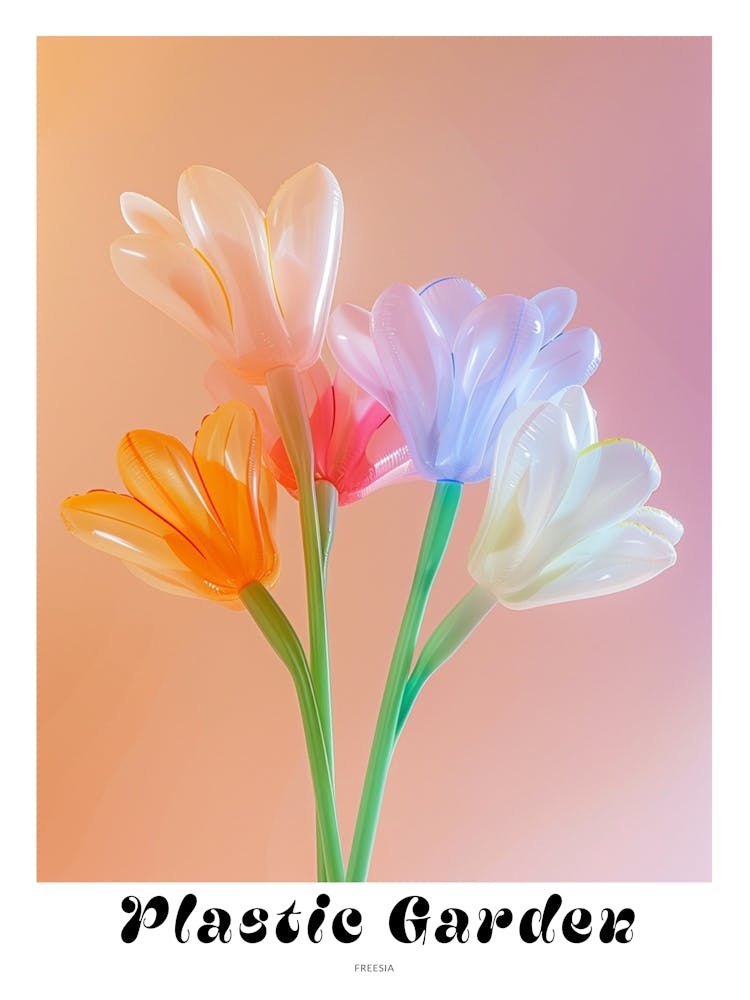 Verträumte Aufblasbare Blumen Poster Freesie 1