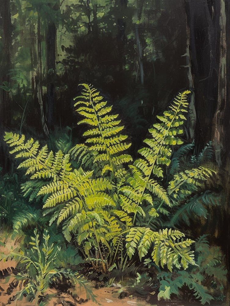 Tassel Fern Painting 1