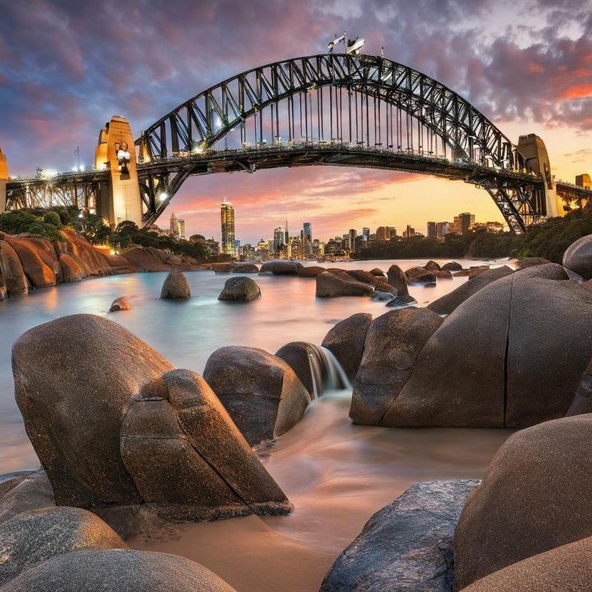 Sydney Harbour Bridge At Sunset