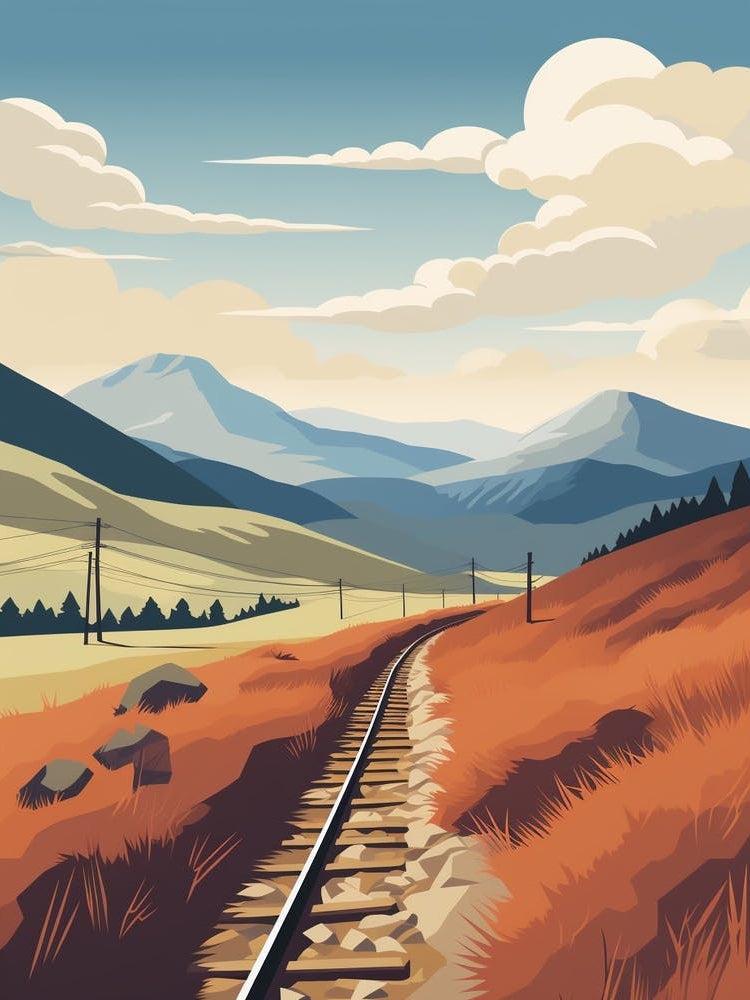 The West Highland Line Scotland 2 Hiking Trail Landscape