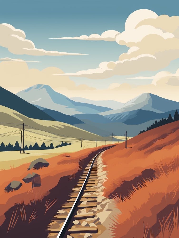 The West Highland Line Scotland 2 Hiking Trail Landscape