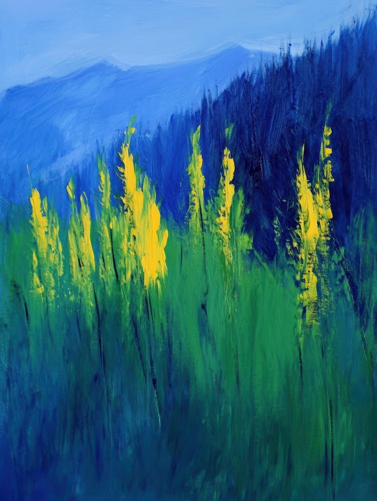 Fleurs Jaunes Dans Les Montagnes
