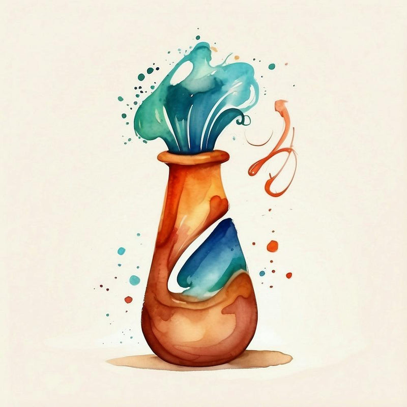 Watercolor Vase 1