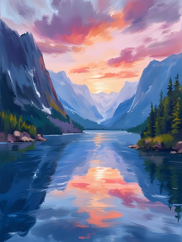 Sunset In The Mountains 36