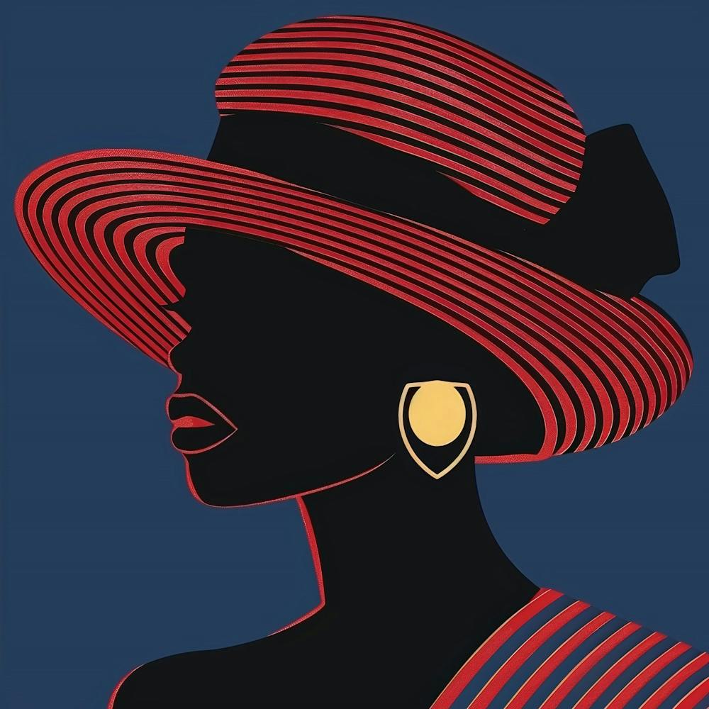 African Woman In Hat 3