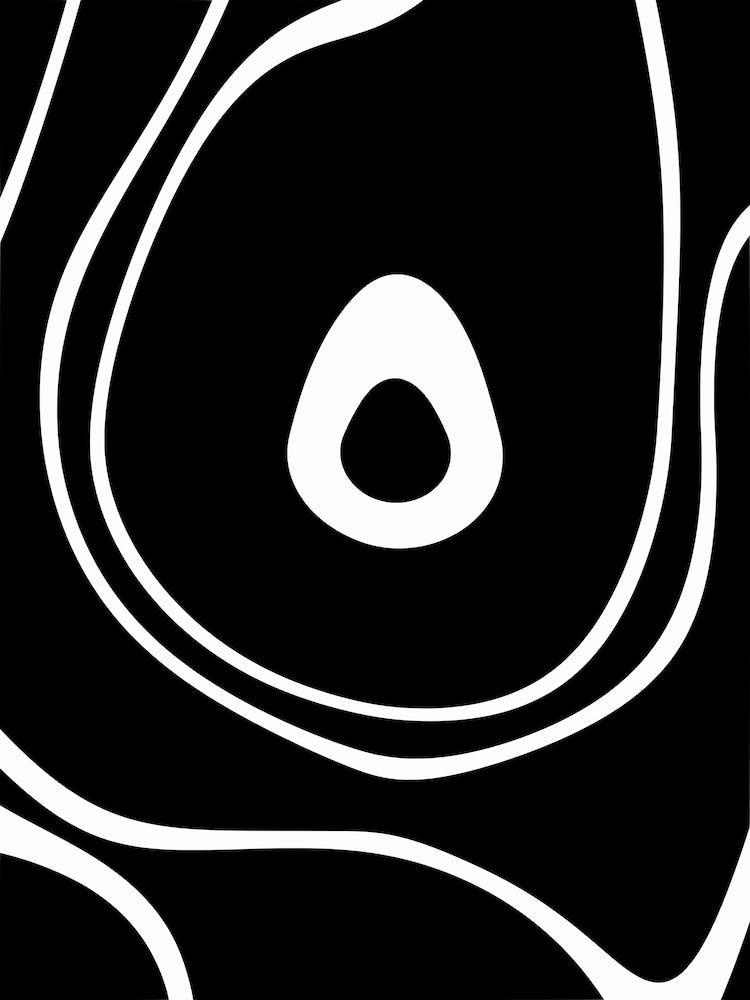 Abstrait Minimaliste Noir et Blanc