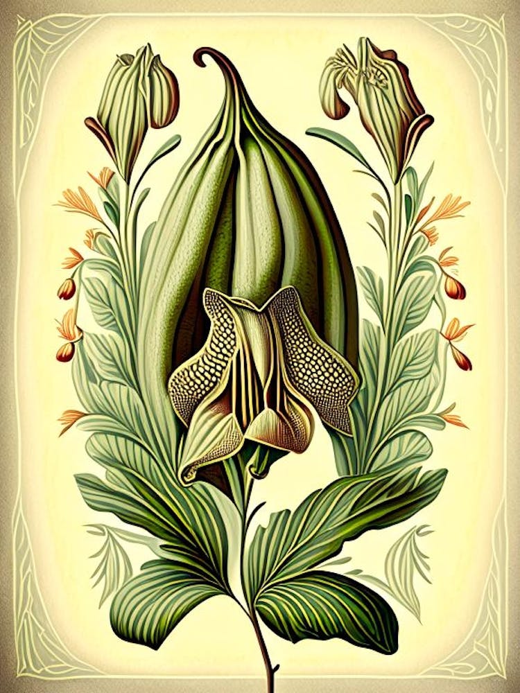 Cardamom Herb Vintage Botanical