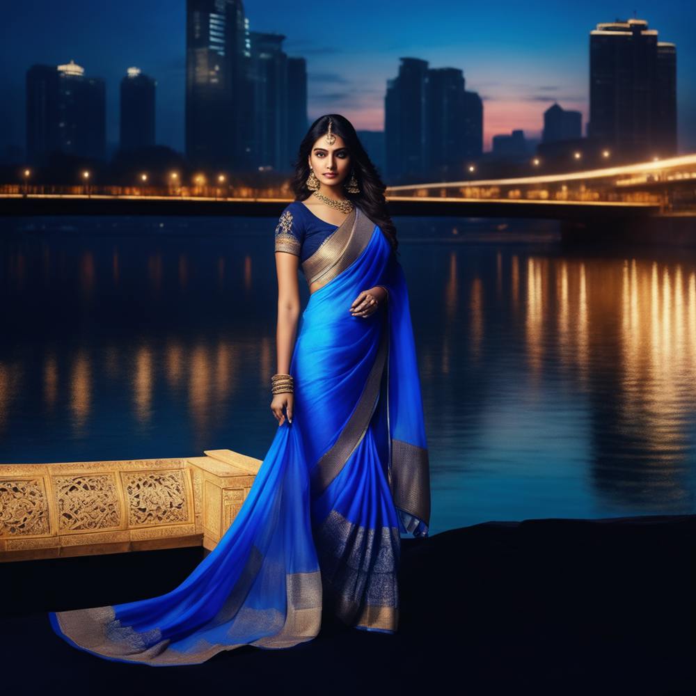 Blue Silk Saree
