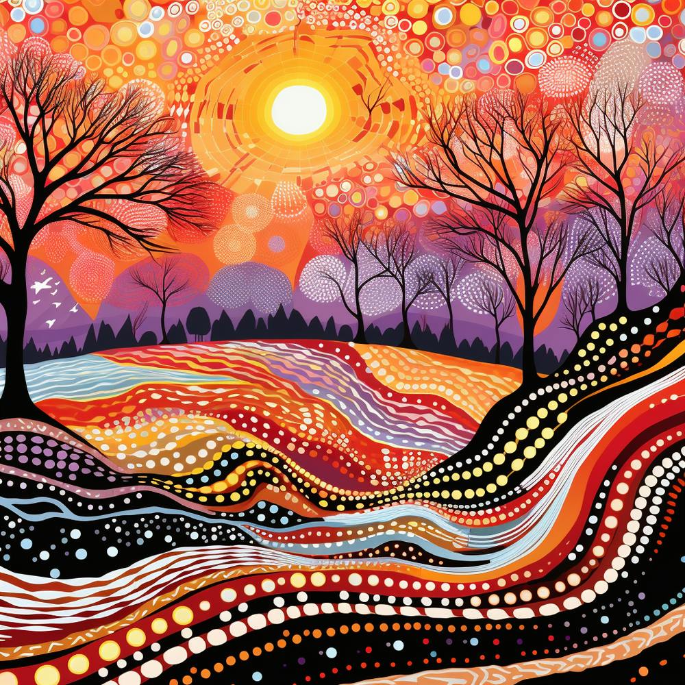 Sunset In The Forest 1