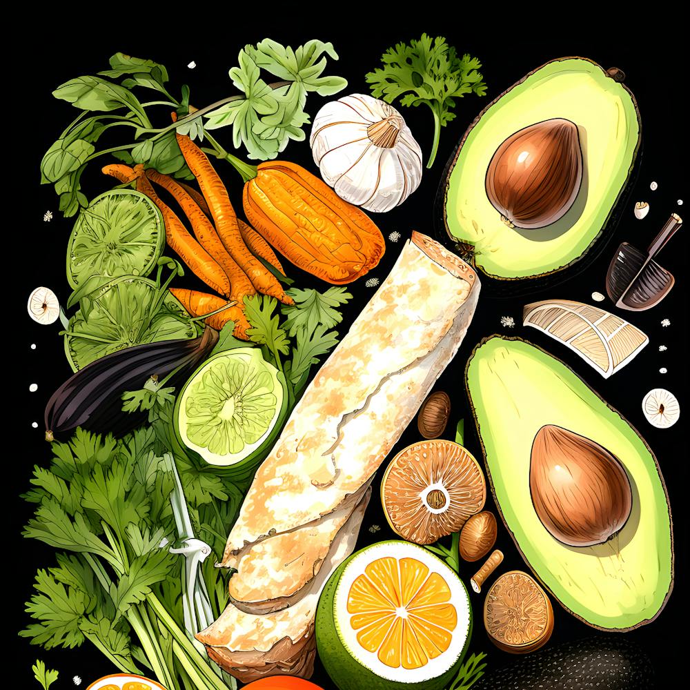 Healthy Food Vector Illustration 1