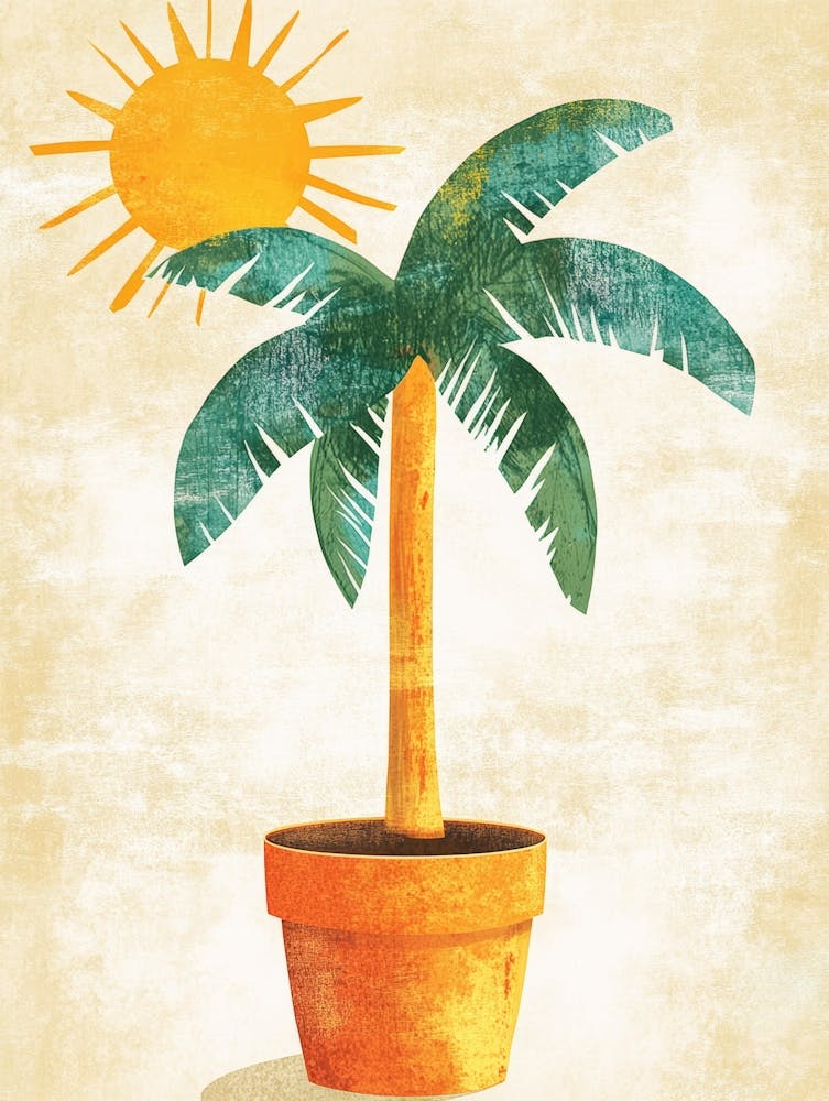 Palme im Topf 1