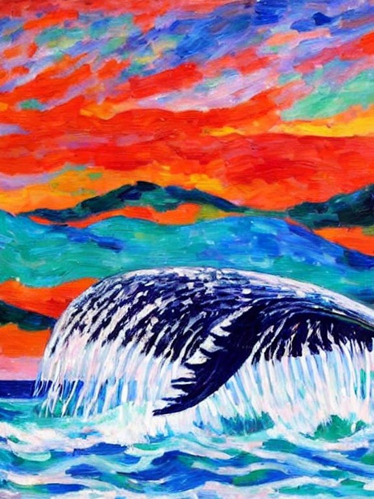 Humpback Whale Matisse Inspired