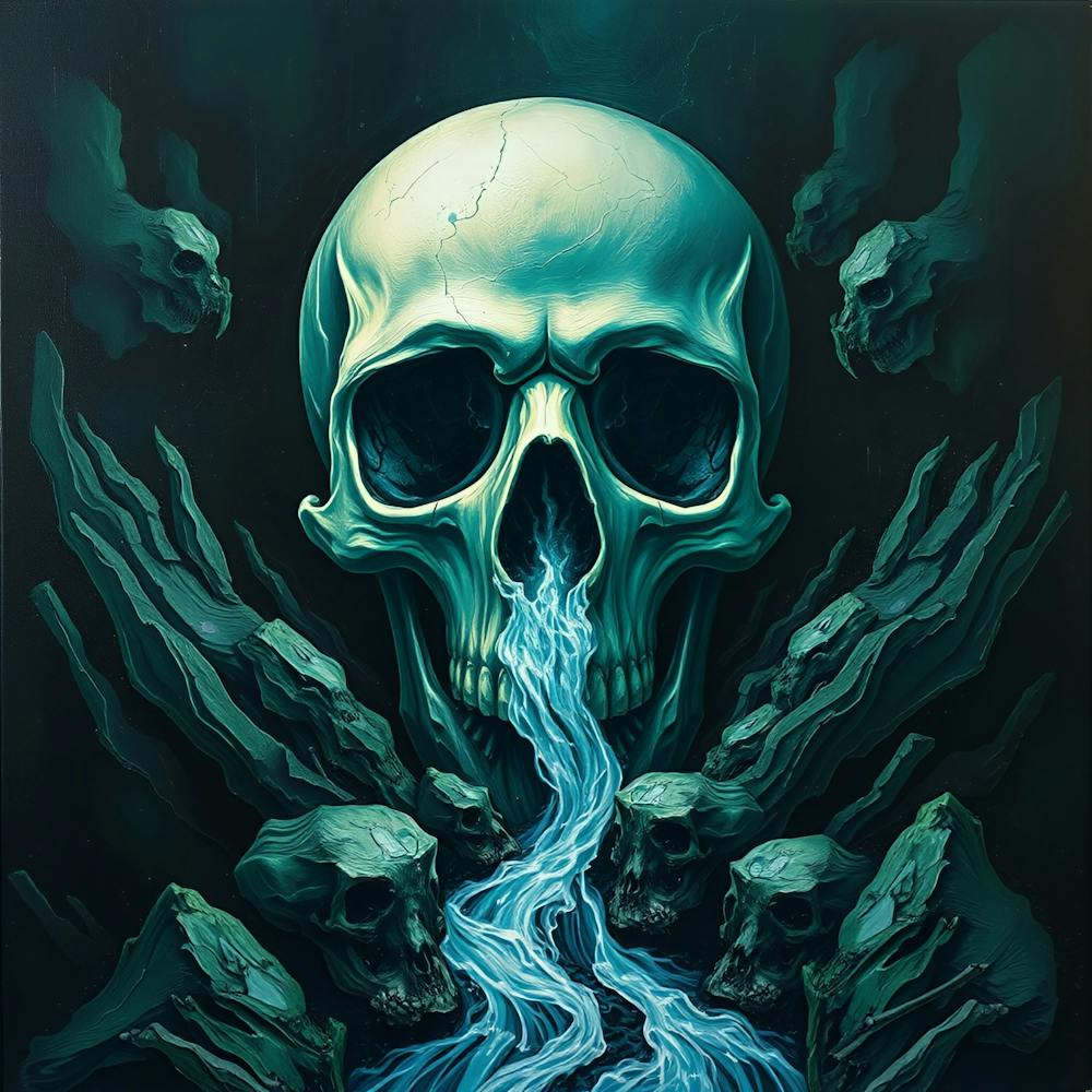 Skull With Water